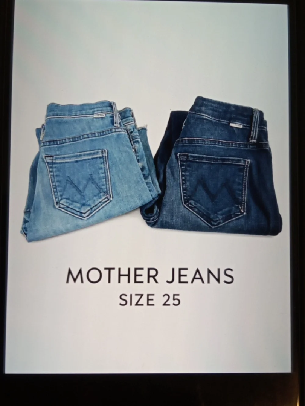MOTHER High Waisted Looker &stunner Zip Ankle Step Fray Bundle Jeans Womens 25